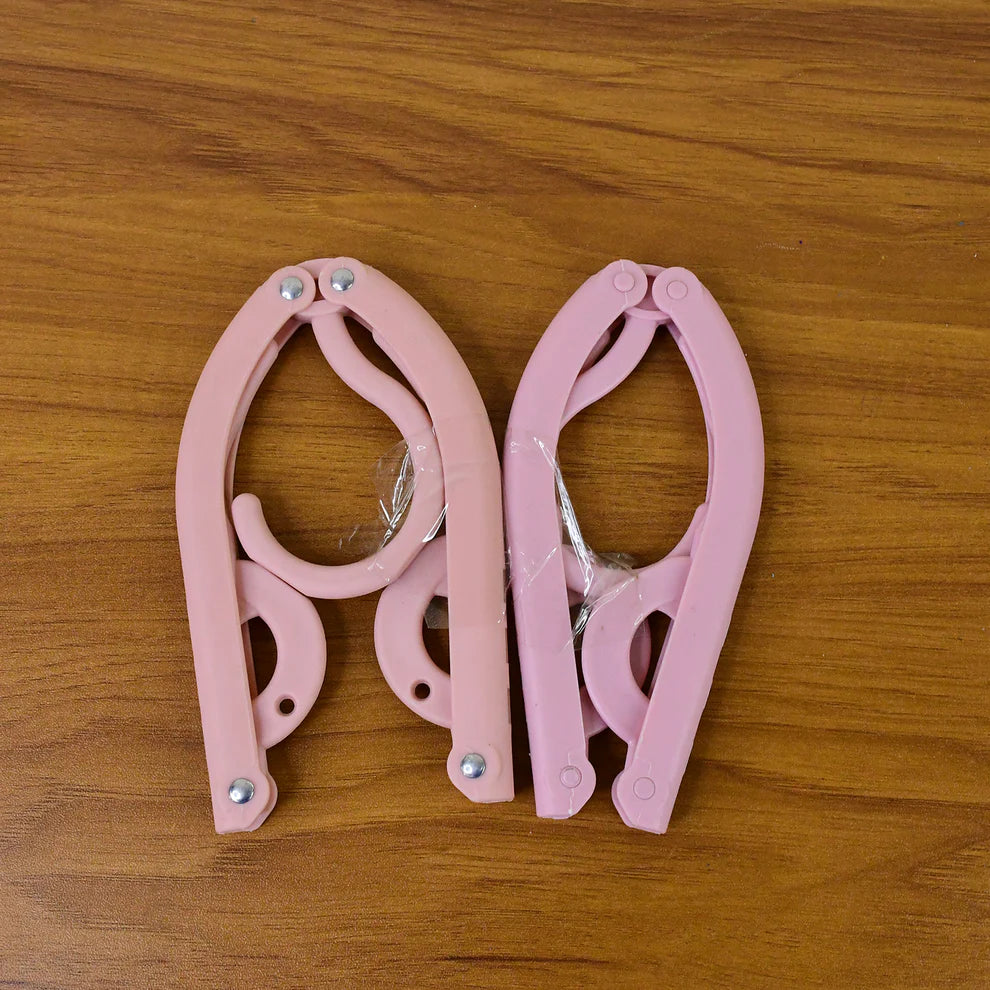 Foldable Travel Clothes Hanger | Portable Space-Saving Anti-Slip Clothes Hanger for Shirts, Pants, Dresses & Baby Clothes | 1 Piece