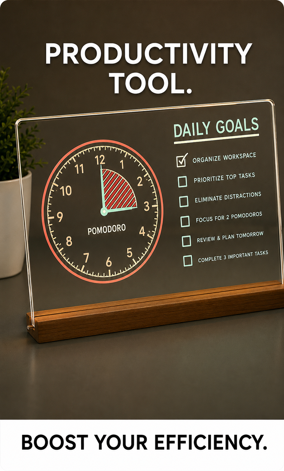 GlowWrite™ LED Message Board – Neon Writing Board with 7 Color Markers