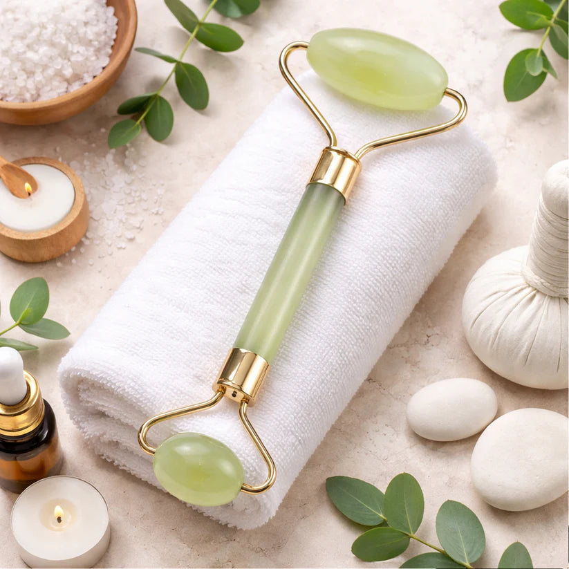 GlowTouch™ Double Head Face Roller – Skin Tightening & Lymphatic Massage Tool