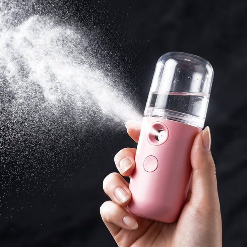Mini Nano Mist Sprayer USB Rechargeable Portable Face Steamer & Facial Humidifier | Ultra-Fine Mist Skin Hydration Device for Home, Office & Travel