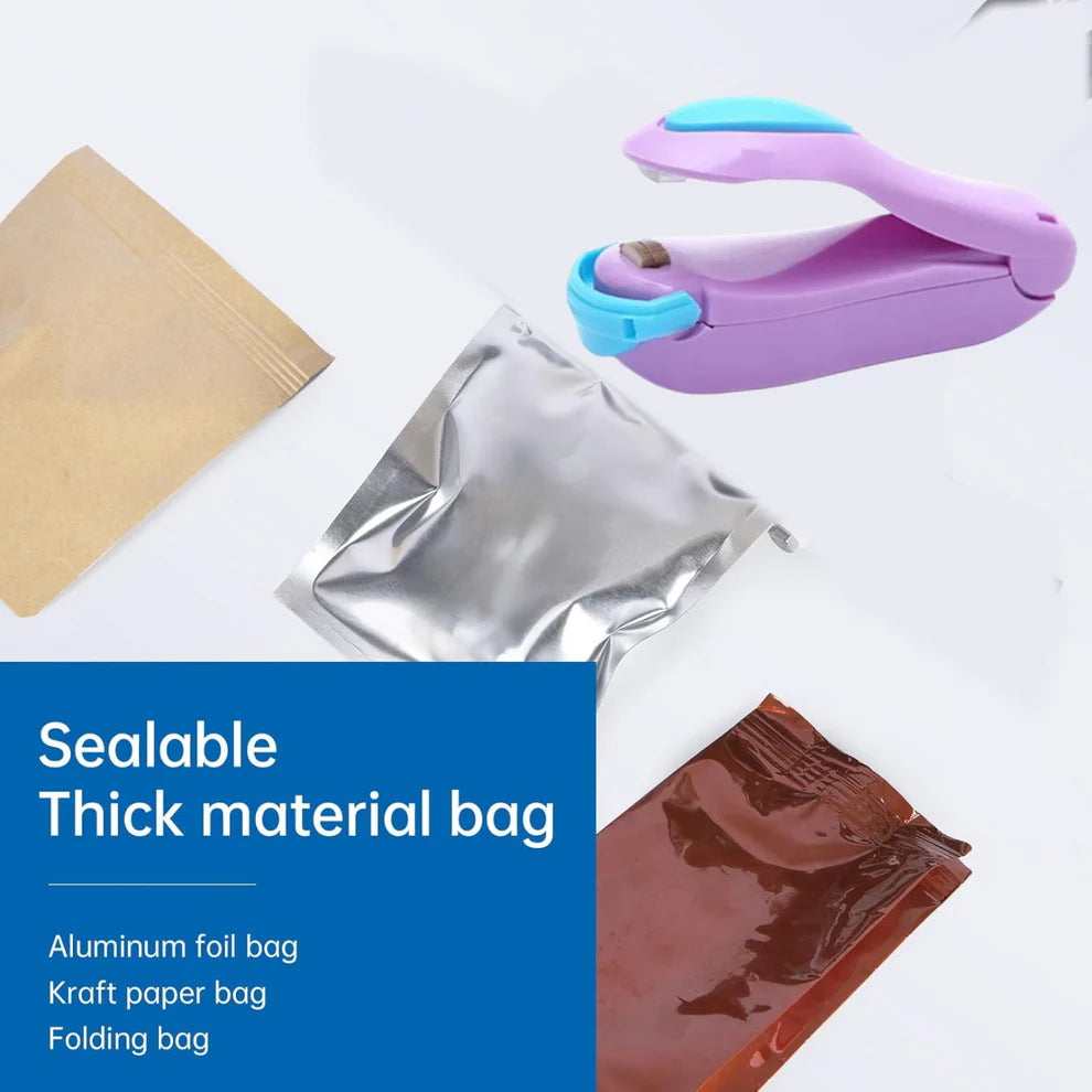 Portable Mini Heat Sealer – Handheld Plastic Bag Sealing Machine | Keep Food Fresh Longer