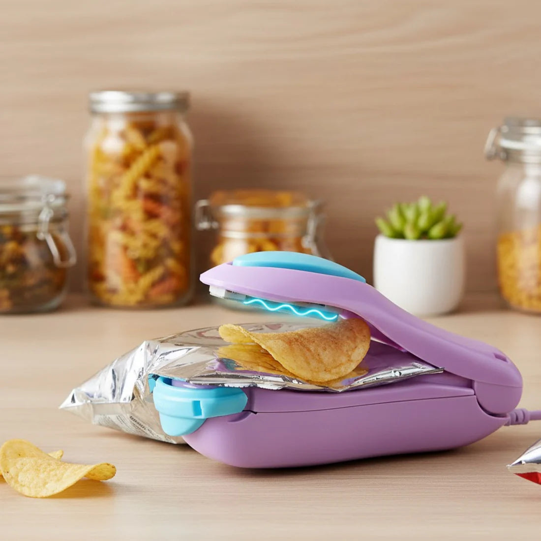Portable Mini Heat Sealer – Handheld Plastic Bag Sealing Machine | Keep Food Fresh Longer