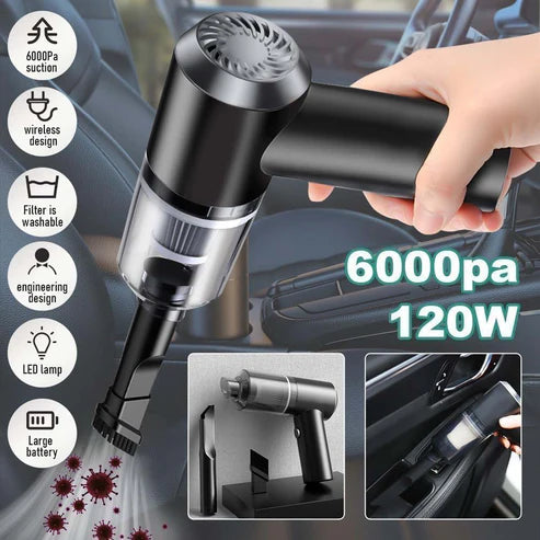 3-in-1 Wireless Portable  Vacuum Cleaner for Car, Home & Keyboard | Rechargeable Handheld Dust Cleaner