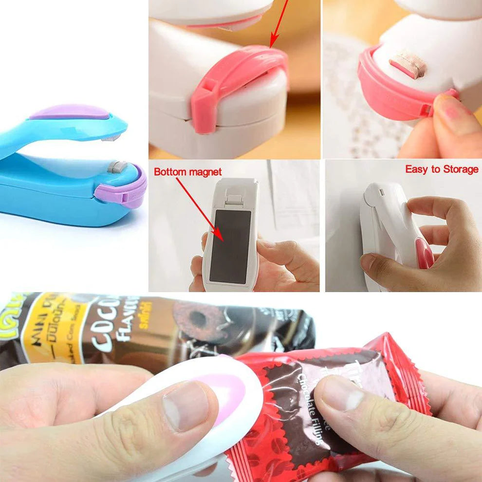 Portable Mini Heat Sealer – Handheld Plastic Bag Sealing Machine | Keep Food Fresh Longer