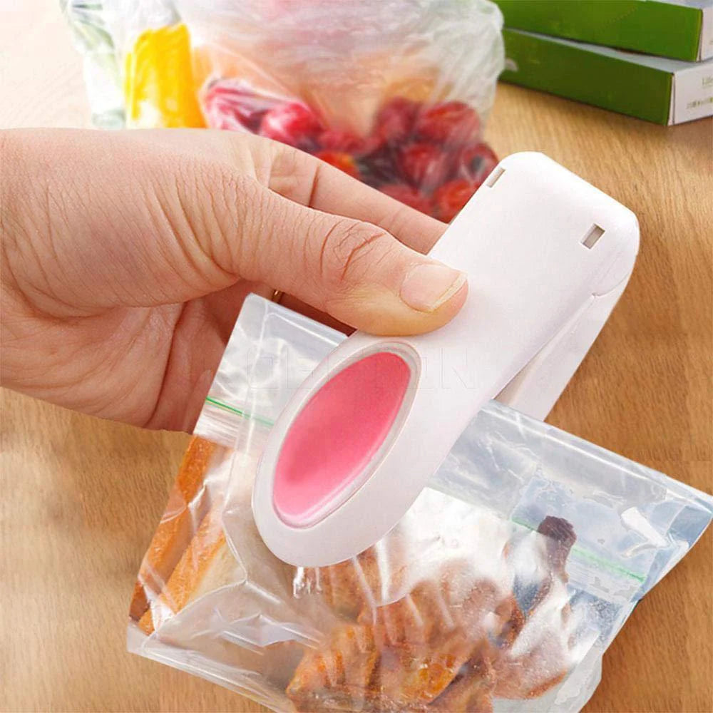 Portable Mini Heat Sealer – Handheld Plastic Bag Sealing Machine | Keep Food Fresh Longer