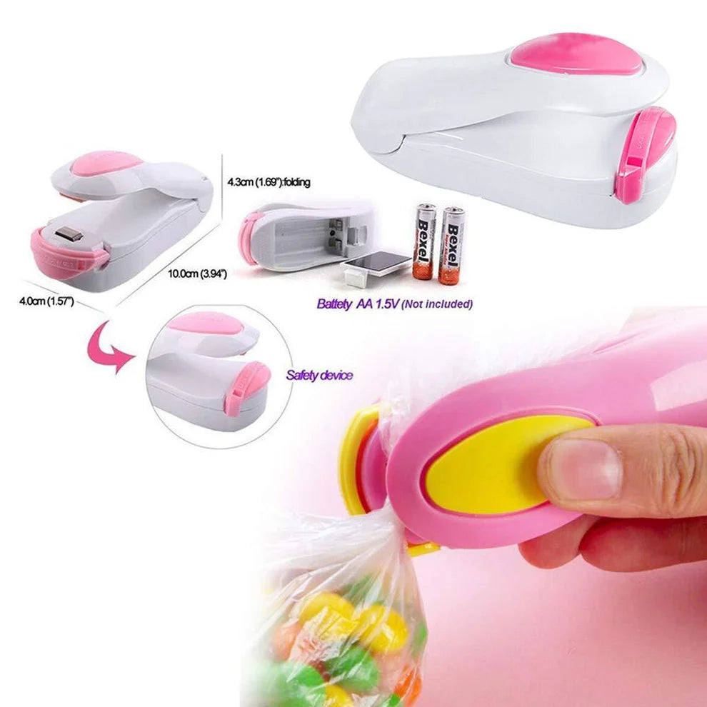Portable Mini Heat Sealer – Handheld Plastic Bag Sealing Machine | Keep Food Fresh Longer