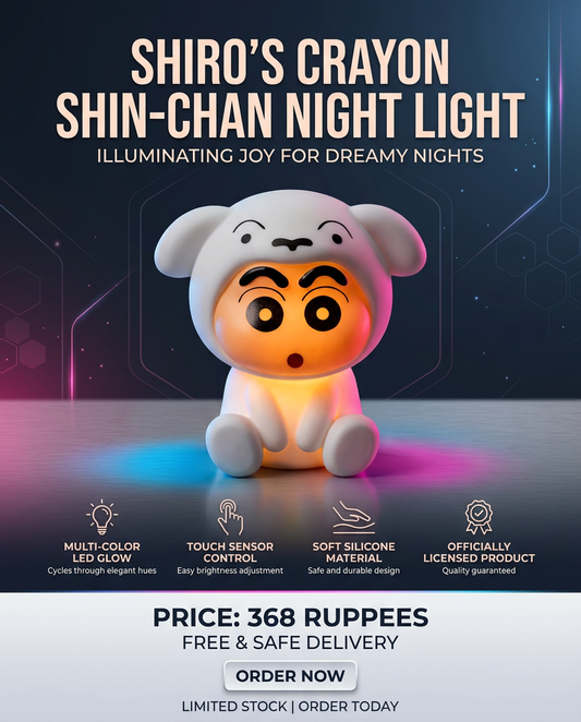 Shiro LED Night Light Lamp – Crayon Shin-chan Glow Decor