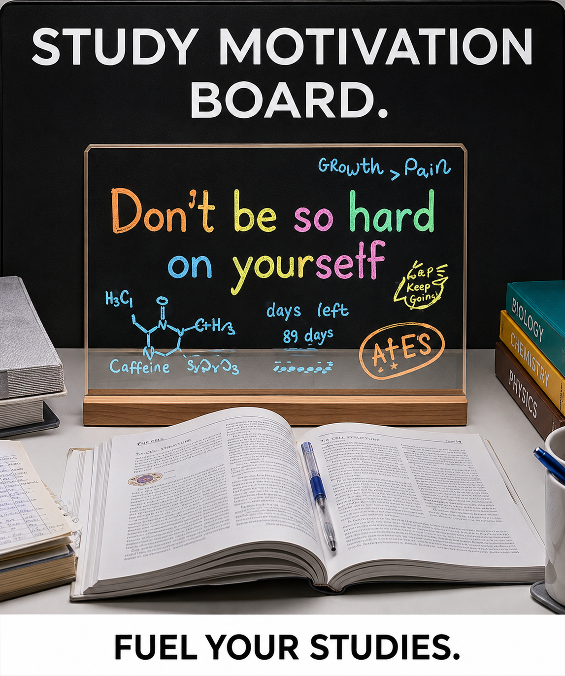 GlowWrite™ LED Message Board – Neon Writing Board with 7 Color Markers