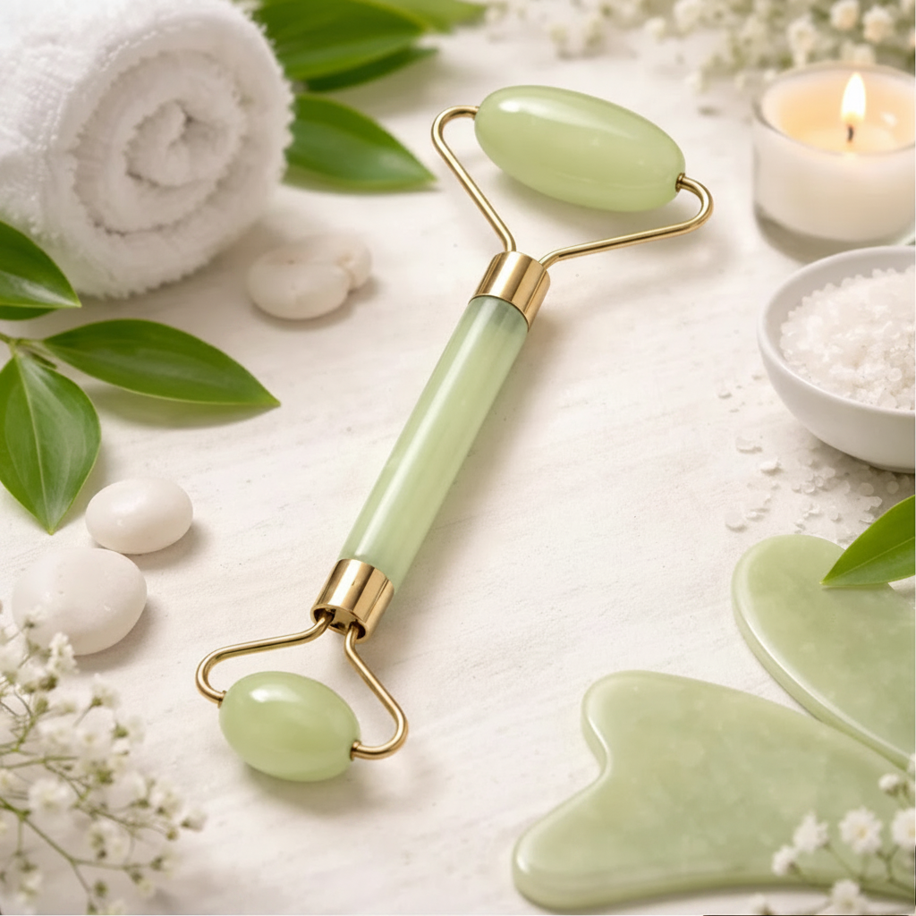 GlowTouch™ Double Head Face Roller – Skin Tightening & Lymphatic Massage Tool