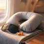TravelEase™ 3-in-1 Travel Comfort Kit — Neck Pillow, Eye Mask & Earplugs Set